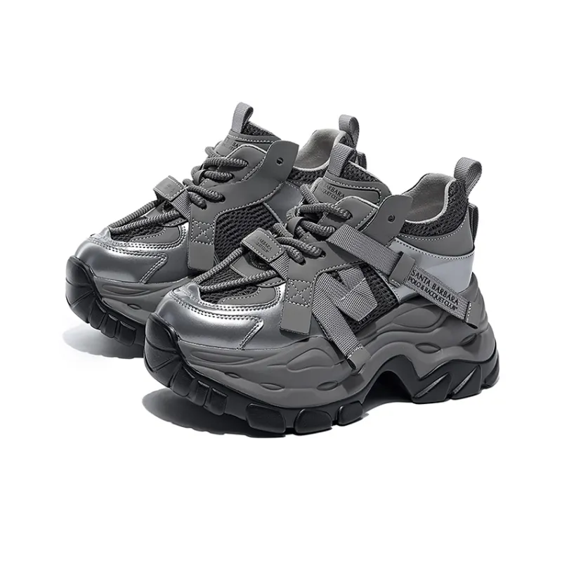 SANTA BARBARA POLO & RACQUET CLUB Breathable Low-Top Chunky Sneakers Women's-3