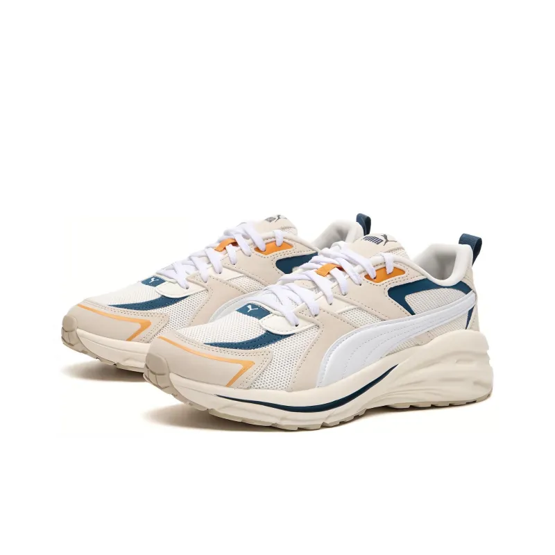 PUMA Hypnotic Durable Breathable Lightweight Low-Top Casual Shoes Unisex Beige Blue-1