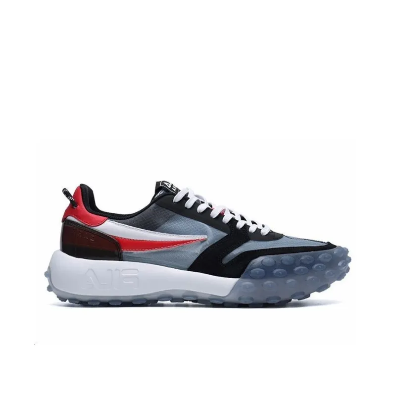 FILA Gara Cushioning Anti Slip Wear Resistant Breathability Low Top Chunky Sneakers Men's Daybreak Gray-1