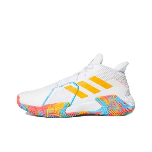 Adidas Court Vision 2 Vintage Basketball Shoes Unisex Mid-Top White/Yellow/Colorful