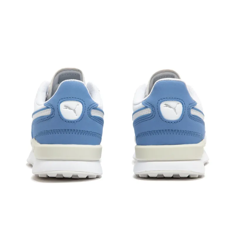 PUMA Cushioning Wear-Resistant Low-Top Casual Running Shoes Men's White Blue-4