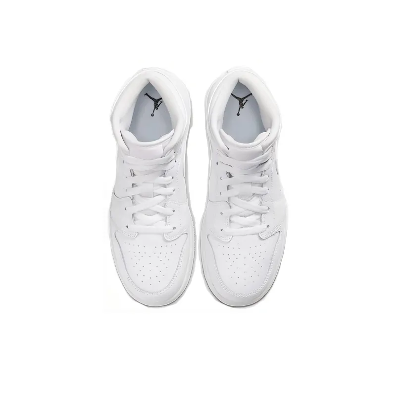 JORDAN 1 Mid Triple White 2020 GS-3