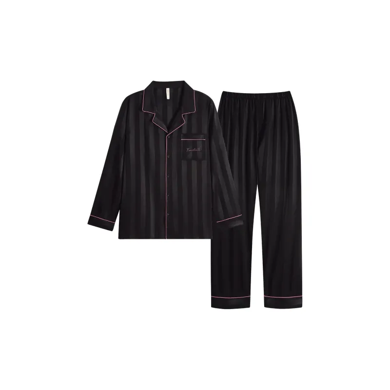 Happy Dreams Pajama Set Men's Black-0