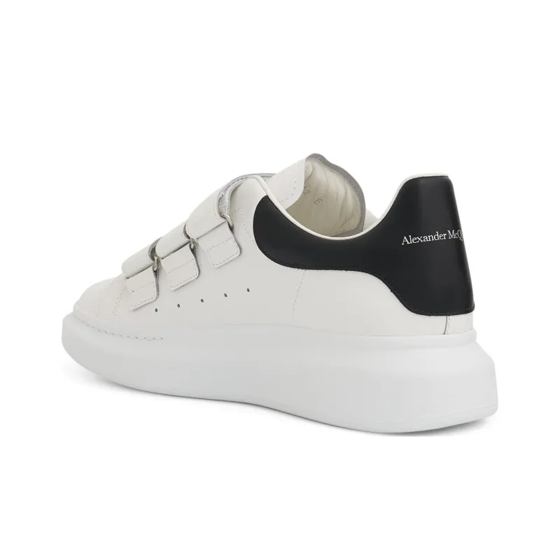 Alexander McQueen Triple Stra Skateboard Shoes Men's White-4