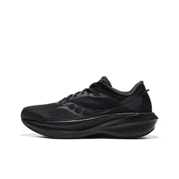 Saucony Triumph 21 Low Top Running Shoes Men's Black
