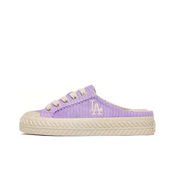 MLB Playball Mule Durable Breathable Low Top Canvas Shoes Unisex Purple