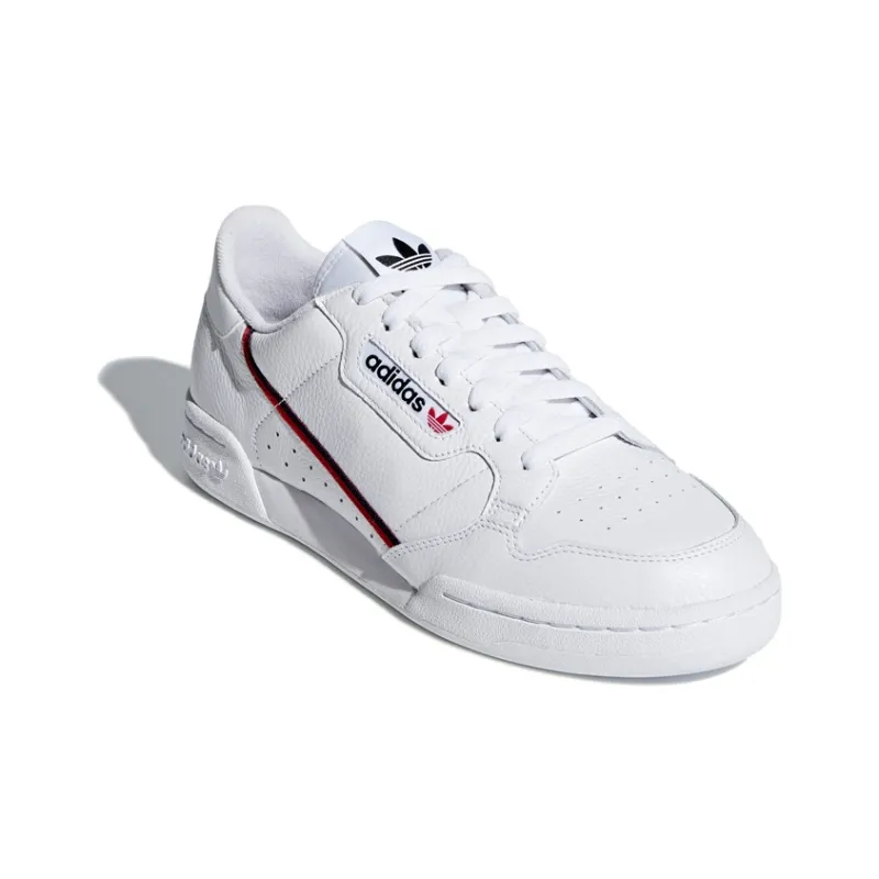 Adidas Continental 80 White Scarlet Navy-3