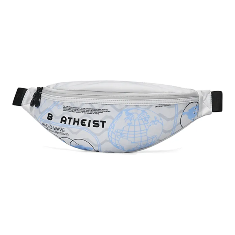 8atheist Polyester One Shoulder Crossbody Bag Sling Bag Fanny Pack Regular Unisex Gray-1
