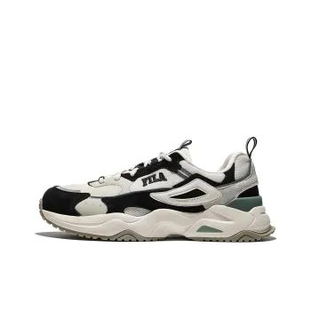 FILA Rayflide Cushioned Slip Resistant Abrasion Resistant Low Top Casual Shoes Unisex Green Black Gray Korean Style