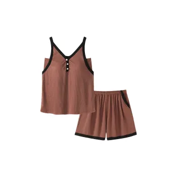 MADALLO Pajama Set Women's Light Brown