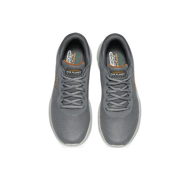 Skechers Skech Lite Pro Breathable Impact Resistant Lightweight Low Top Casual Running Shoes Men's Gray-3