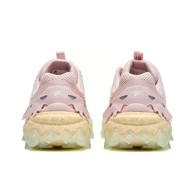 FILA Oakmont Slip Resistant, Abrasion Resistant, Breathable Low Top Casual Shoes Women's White Pink-5