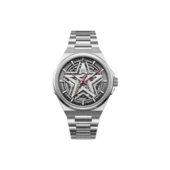 Beijing Starlight Mechanical Movement Stainless Steel Watchband Watch Men's Watches Cut Out Dial