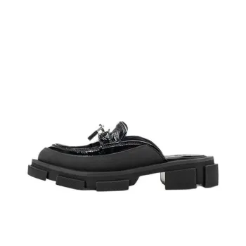 Both Gao Closed Toe Slippers 4.5cm Women's Black