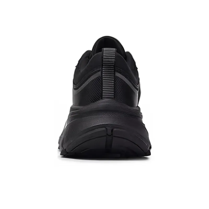 MLB Chunky Runner Ath flow Anti Slip Wear Resistant Low Top Running Shoes Unisex Black White-4