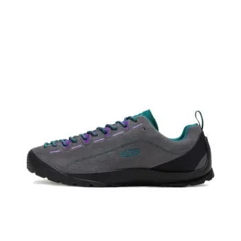 KEEN Jasper Shock Absorbers Slip Resistant, Abrasion Resistant, Breathable Low Top Casual Shoes Men's Gray Green