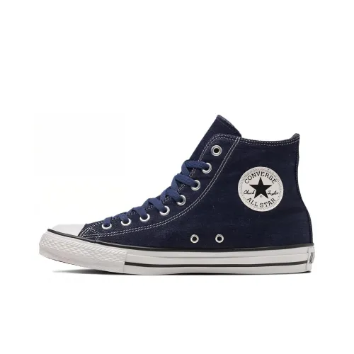 Converse All Star ALL STAR DENIM ST HI Abrasion Resistant Breathable High Top Canvas Shoes Unisex Blue