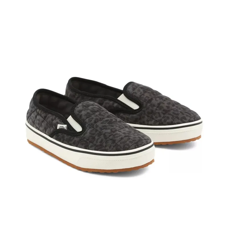 Vans Unisex Cheetah Slip Er 2 Low Top Sneakers Black/White-3