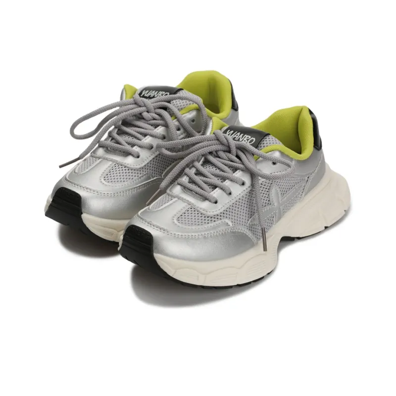 Zun'er Wear Resistant Lightweight Height Increasing Low Top Chunky Sneakers Unisex-6