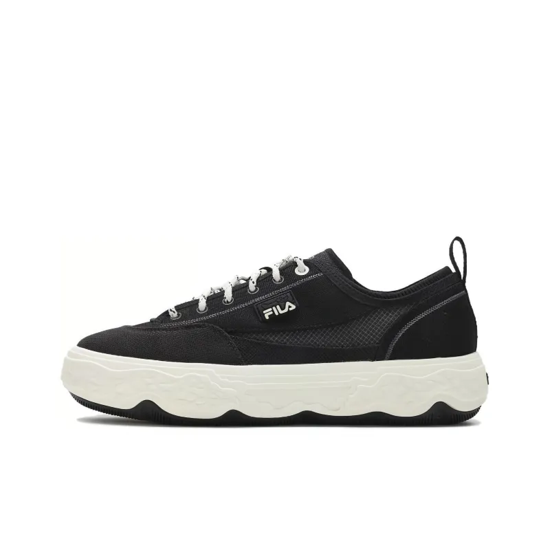 FILA ROCK Low Top Canvas Shoes Men's Black-0
