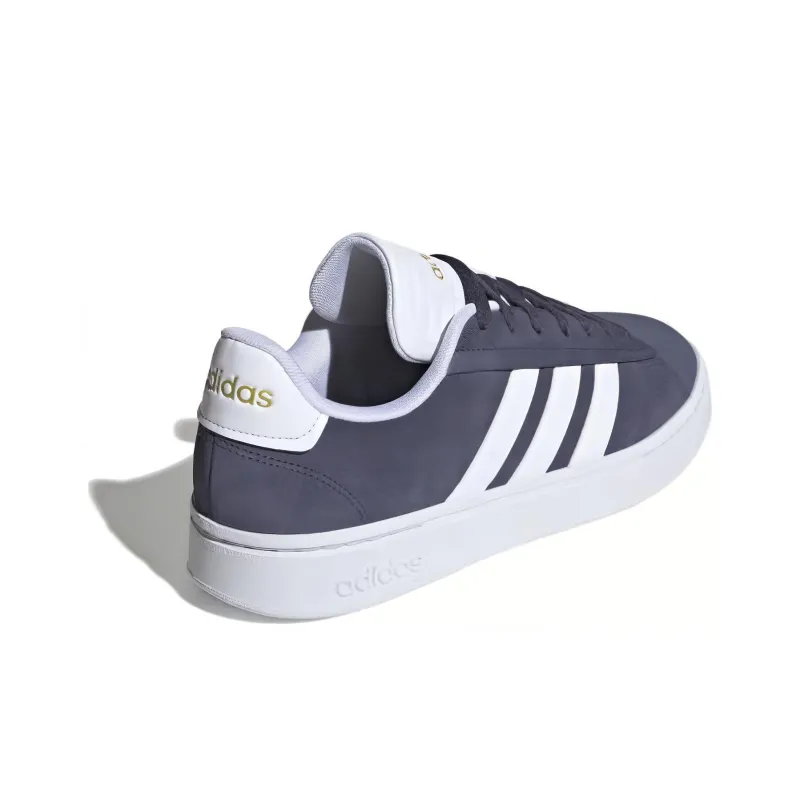 Adidas GRAND COURT ALPHA Anti Slip Wear Resistant Low Top Skateboard Shoes Men's Black White-2