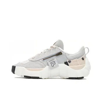 FILA FUSION BONE DX Spine Shoes Cushioning Wear Resistant Low Top Chunky Sneakers Women's Gray Brown