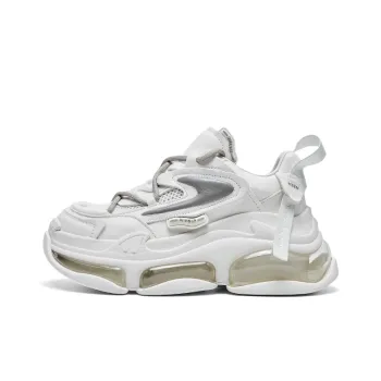 CHERYKALLY Chunky Sneakers Women's Low Top White