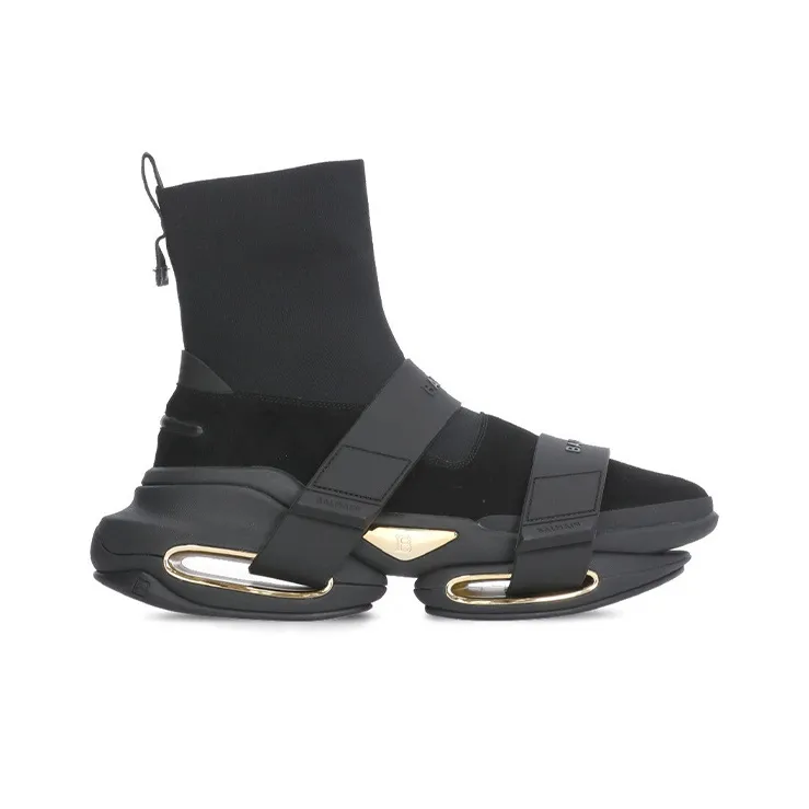 BALMAIN B Bold High Top Casual Shoes Men's Black-1