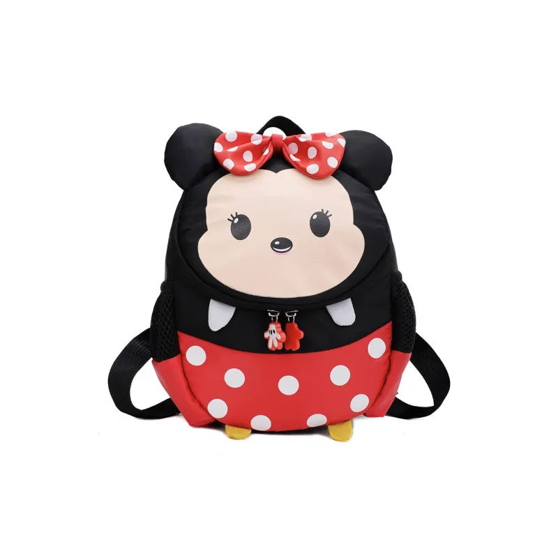 Disney Nylon Backpack Regular Unisex Black Red-4