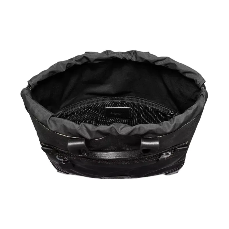 COACH Academy Signature Coated Canvas Backpack Large Size Men's Black-2