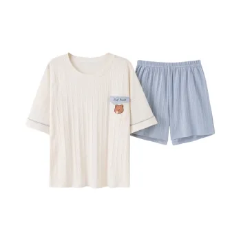 The Story Of The Flower Season Pajama Set Women's White