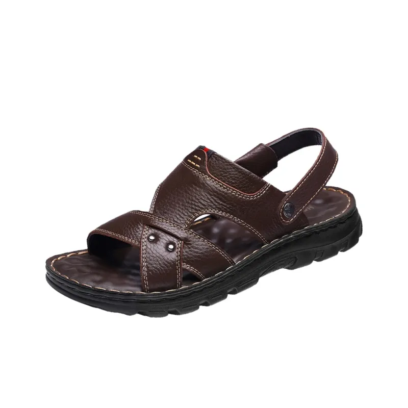 Sonno Beach Sandals Men's Dark Brown-0