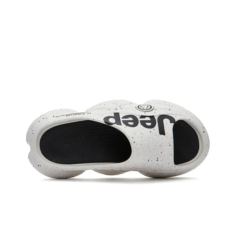 Jeep Slide Slippers Men White-3