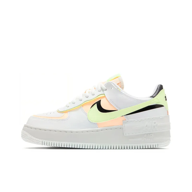 Nike Air Force 1 Low Shadow Summit White Barely Volt Crimson Tint Women's-0