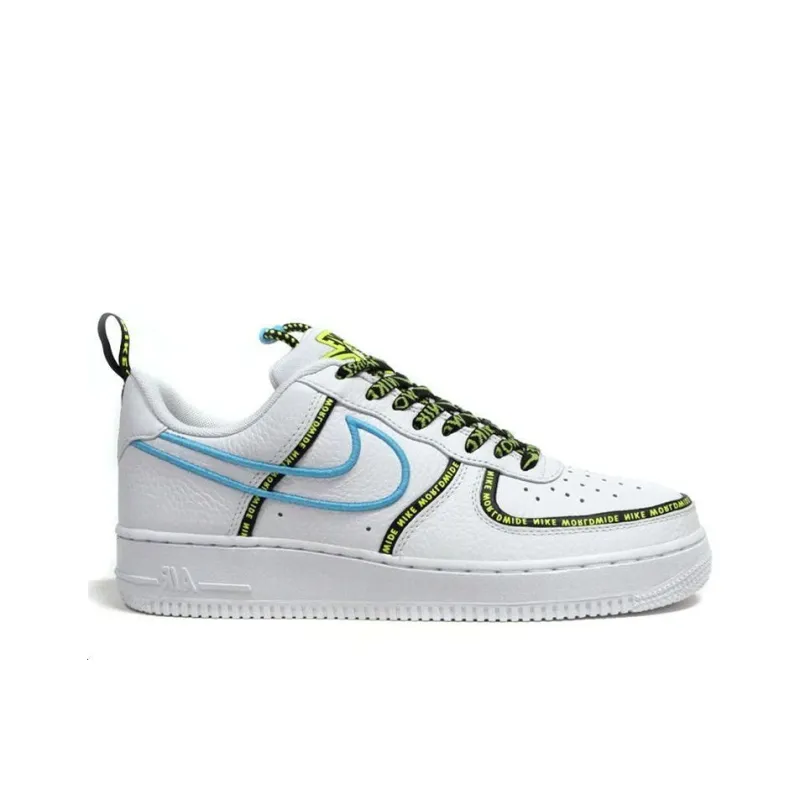 Nike Air Force 1 Low Worldwide White Blue Fury Volt-1