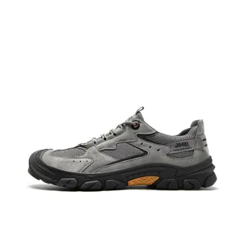 Jeep Cushioning Anti Slip Wear Resistant Breathability Low Top Trekking Shoes Men's Gray