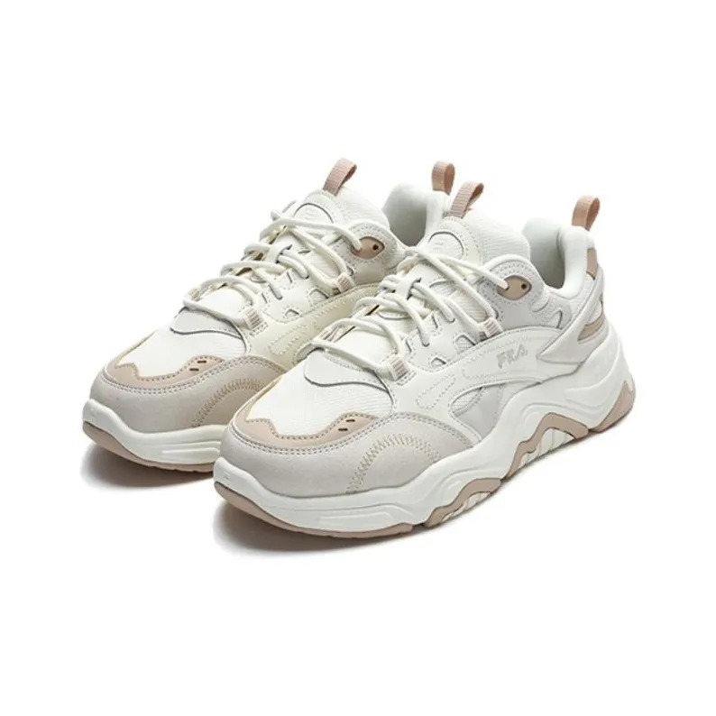 FILA Collina Anti Slip Wear Resistant Low Top Casual Shoes Women's Beige-2