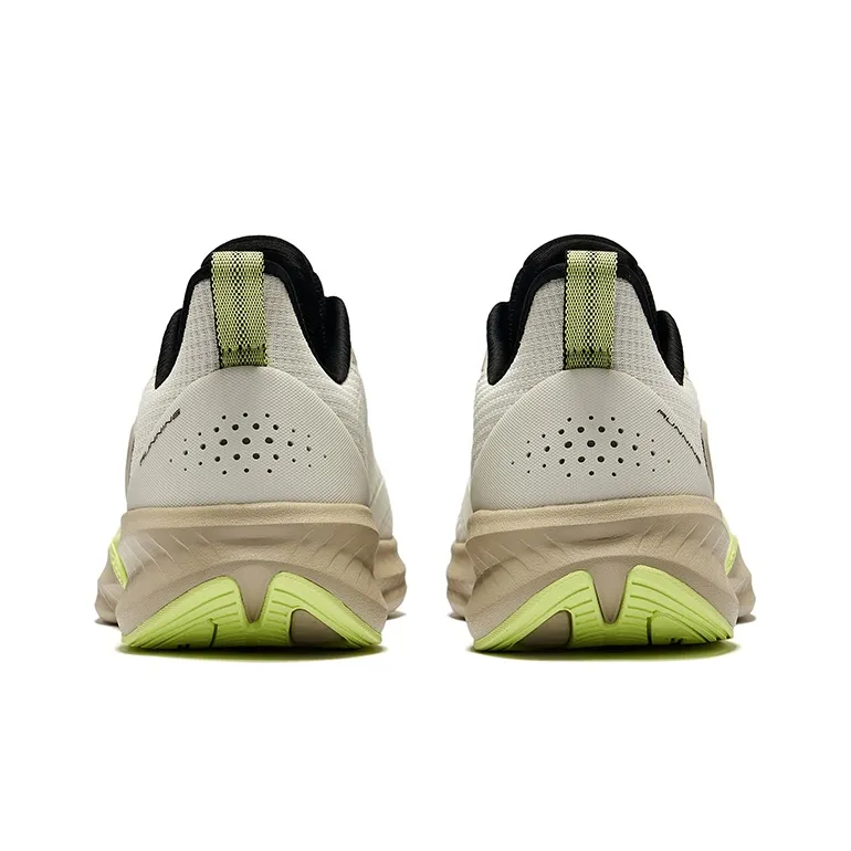 Erke Cushioning Breathable Low-Top Running Shoes Men's Pale Wilderness Gray True Black-4