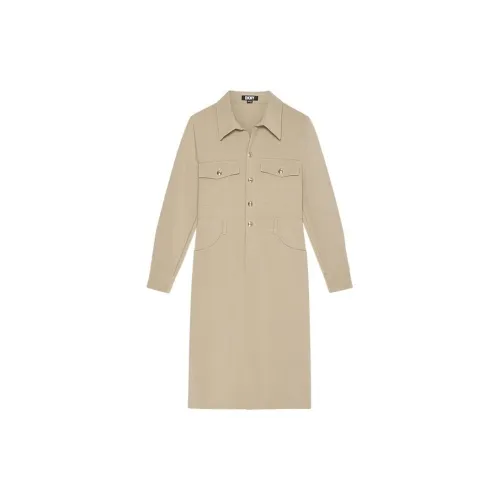 DKNY Long-Sleeved Dresses Women's Light Apricot