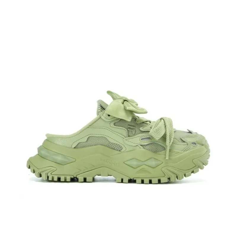 FILA FUSION Bianco Mule Slippers 'Green' Women's-1