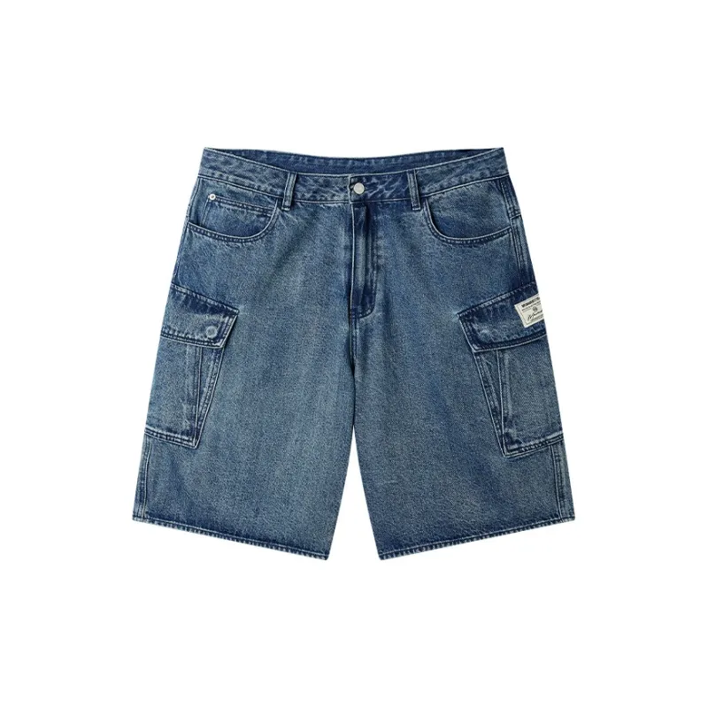 NPC Denim Shirt Shorts Set For Men-Distressed Unisex-8