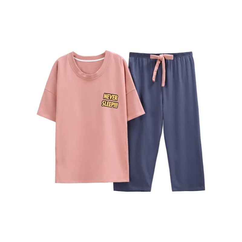 The Story Of The Flower Season Pajama Set Women's Peach-0