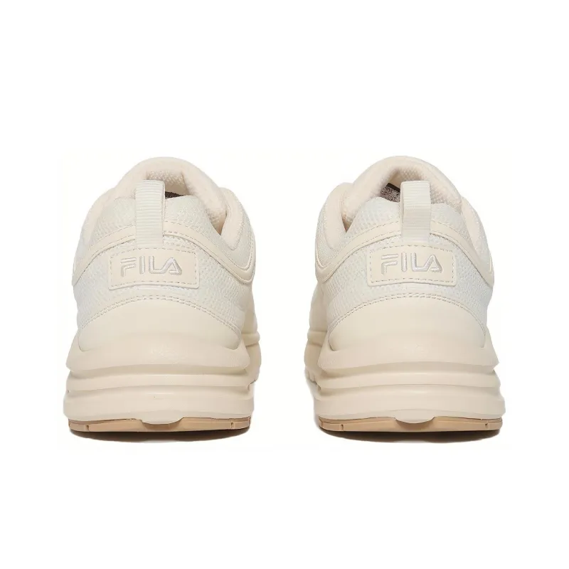 FILA Disruptor Trainer Cushioned Wear Resistant Breathable Low Top Casual Shoes Unisex Beige Yellow-3