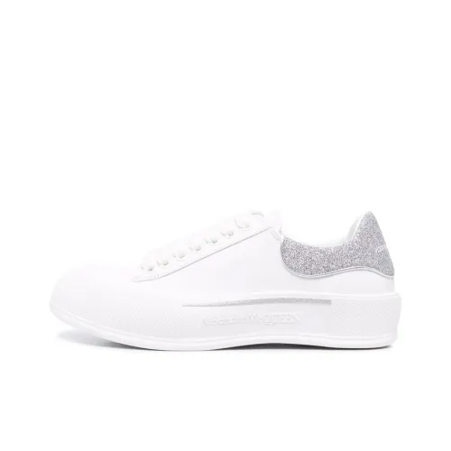 Alexander McQueen Deck Skateboard Shoes Men Low-Top White