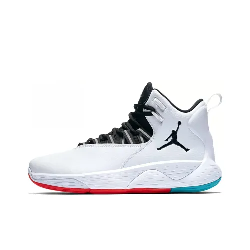 Jordan Super.Fly MVP Basketball Shoes Men Mid-Top White/Green Red