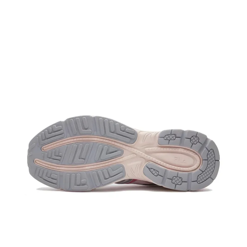 FILA Interrun Cushioning Wear Resistant Low Top Casual Running Shoes Unisex Silver Pink Korean Style-5