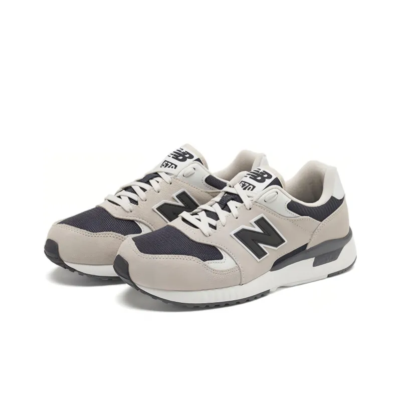 New Balance 570 Series Beige Black D Wide 'Creamwhite Black'-1