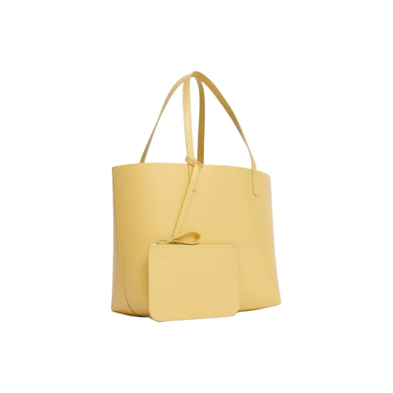MANSUR GAVRIEL Polyurethane Tote Bag Shopping Bag Handbag Large Size Women's Yellow-1