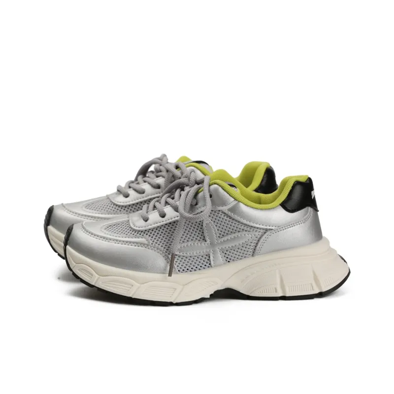 Zun'er Wear Resistant Lightweight Height Increasing Low Top Chunky Sneakers Unisex-5