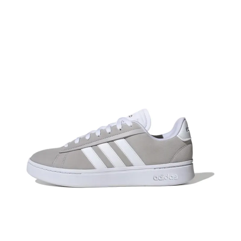 Adidas Neo GRAND COURT Alpha Cushioning, Wear Resistant Low Top Skateboard Shoes Men's Gray-0